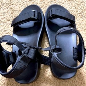 Black strappy sandals